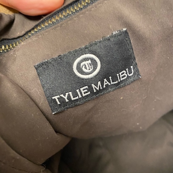 Tylie Malibu Raw Leather Blinged Shoulder Strap Hobo Bag - Picture 12 of 16